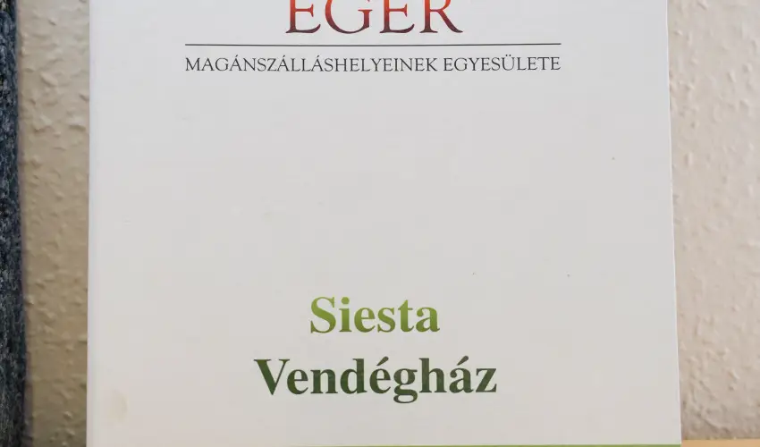 Siesta Vend�gh�z Eger - Augusztus 20. (min. 3 �j)