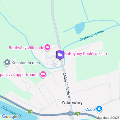 Batthyny Kastlyszll a trkpen
