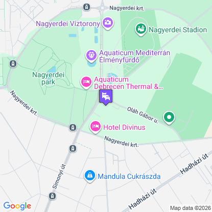 Hotel Nagyerdő a térképen