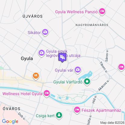 Szam�c�s Apartman a t�rk�pen